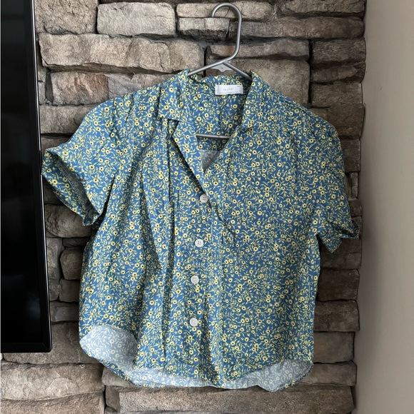 OAK + FORT Tops - Oak and Fort floral camp shirt